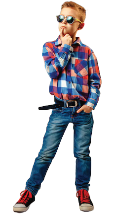 Image of a Pakistani Young Fashion Boy in Pant Shirt with Sunglasses